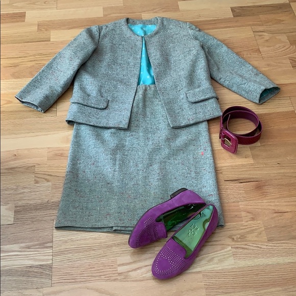 VTG 60s wool tweed 2pc suit Custom - Picture 3 of 8